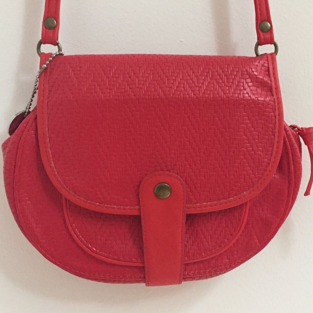 Woven Red Small Crossbody Shoulder Bag LuLus